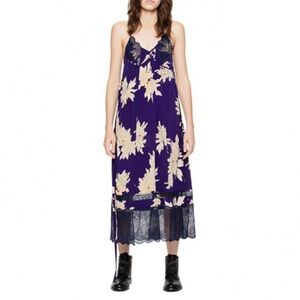 ZADIG & VOLTAIRE ROSES BLOSSOM SILK DRESS